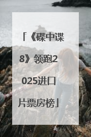 《碟中谍8》领跑2025进口片票房榜