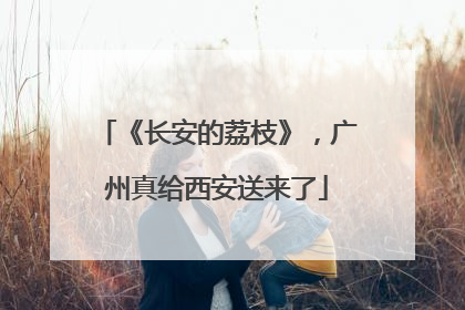 《长安的荔枝》，广州真给西安送来了