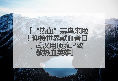 “热血”蒜鸟来啦！迎接世界献血者日，武汉用顶流IP致敬热血英雄