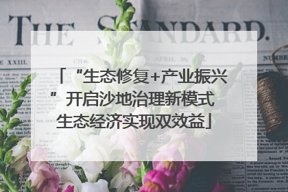 “生态修复+产业振兴”开启沙地治理新模式 生态经济实现双效益
