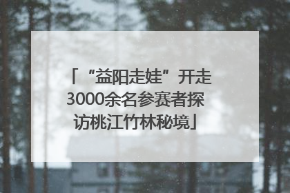 “益阳走娃”开走 3000余名参赛者探访桃江竹林秘境