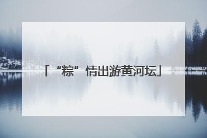“粽”情出游黄河坛