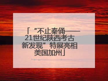 “不止秦俑——21世纪陕西考古新发现”特展亮相美国加州