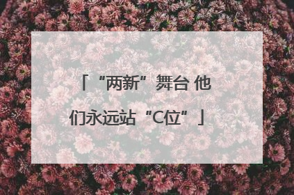 “两新”舞台 他们永远站“C位”