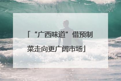 “广西味道”借预制菜走向更广阔市场