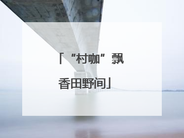 “村咖”飘香田野间