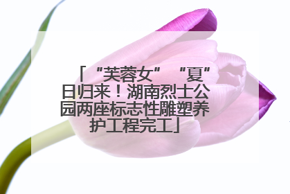 “芙蓉女”“夏”日归来！湖南烈士公园两座标志性雕塑养护工程完工