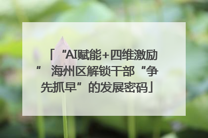 “AI赋能+四维激励” 海州区解锁干部“争先抓早”的发展密码