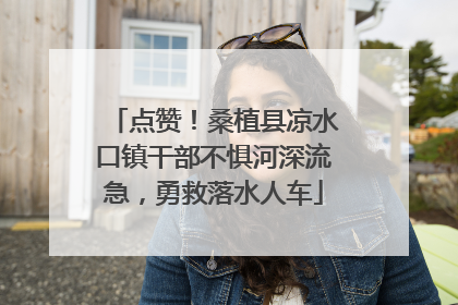 点赞！桑植县凉水口镇干部不惧河深流急，勇救落水人车