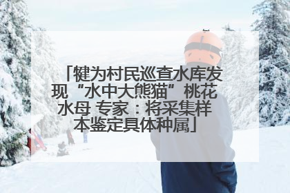 犍为村民巡查水库发现“水中大熊猫”桃花水母 专家：将采集样本鉴定具体种属