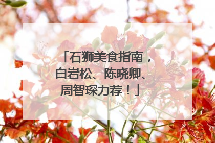 石狮美食指南，白岩松、陈晓卿、周智琛力荐！