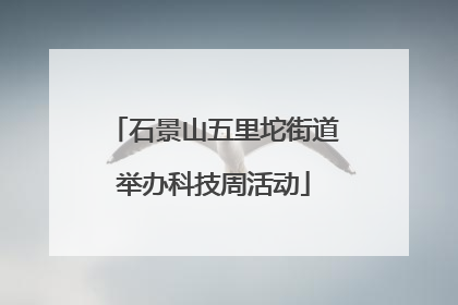 石景山五里坨街道举办科技周活动