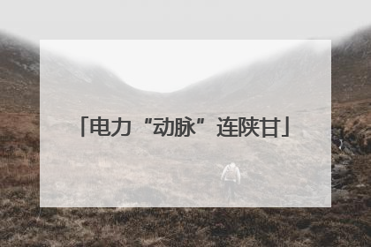 电力“动脉”连陕甘