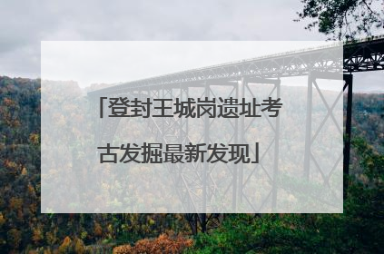 登封王城岗遗址考古发掘最新发现