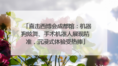 直击西博会成都馆：机器狗炫舞、手术机器人展现精准，沉浸式体验受热捧