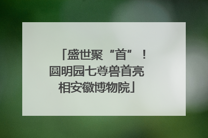 盛世聚“首”！圆明园七尊兽首亮相安徽博物院