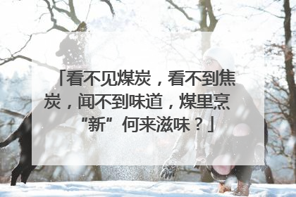 看不见煤炭，看不到焦炭，闻不到味道，煤里烹“新”何来滋味？