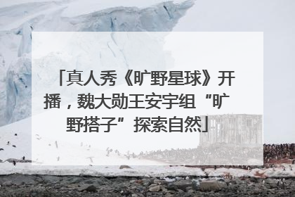 真人秀《旷野星球》开播，魏大勋王安宇组“旷野搭子”探索自然