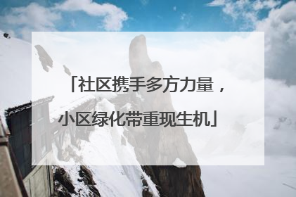 社区携手多方力量，小区绿化带重现生机