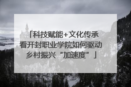 科技赋能+文化传承 看开封职业学院如何驱动乡村振兴“加速度”
