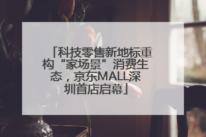 科技零售新地标重构“家场景”消费生态，京东MALL深圳首店启幕