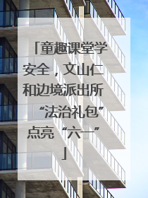 童趣课堂学安全，文山仁和边境派出所“法治礼包”点亮“六一”