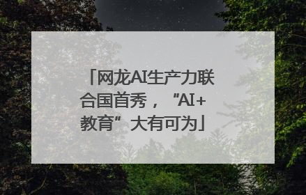 网龙AI生产力联合国首秀，“AI+教育”大有可为