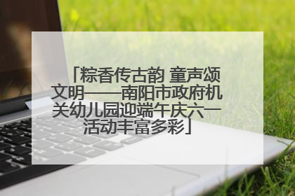 粽香传古韵 童声颂文明——南阳市政府机关幼儿园迎端午庆六一活动丰富多彩