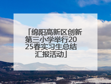 绵阳高新区创新第三小学举行2025春实习生总结汇报活动