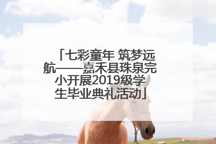 七彩童年 筑梦远航——嘉禾县珠泉完小开展2019级学生毕业典礼活动