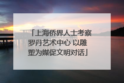上海侨界人士考察罗丹艺术中心 以雕塑为媒促文明对话