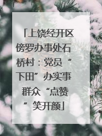 上饶经开区傍罗办事处石桥村：党员“下田”办实事 群众“点赞”笑开颜