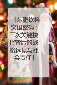 东鹏饮料突围密码：三次关键抉择背后的战略远见与社会责任