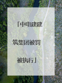 中电建建筑集团被罚被执行
