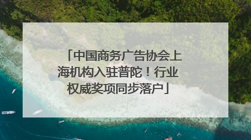 中国商务广告协会上海机构入驻普陀！行业权威奖项同步落户