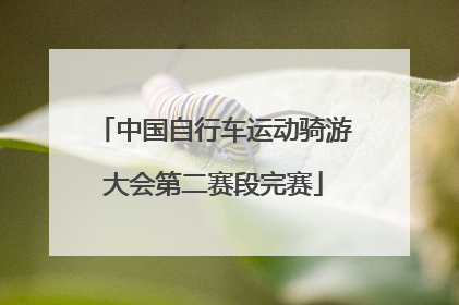 中国自行车运动骑游大会第二赛段完赛