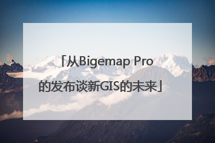从Bigemap Pro的发布谈新GIS的未来