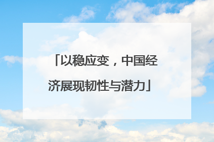 以稳应变，中国经济展现韧性与潜力