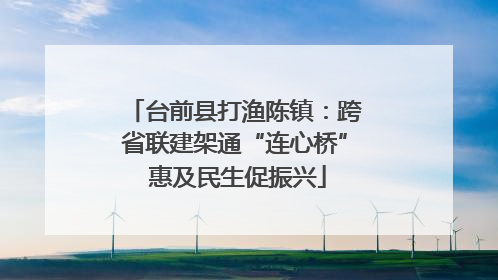 台前县打渔陈镇：跨省联建架通“连心桥” 惠及民生促振兴