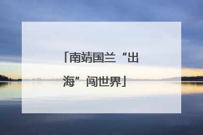 南靖国兰“出海”闯世界