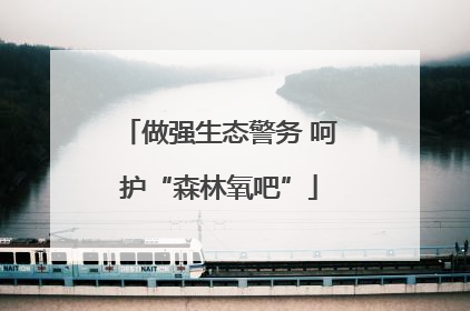 做强生态警务 呵护“森林氧吧”