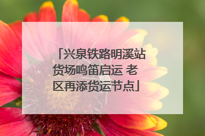 兴泉铁路明溪站货场鸣笛启运 老区再添货运节点