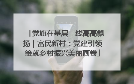 党旗在基层一线高高飘扬｜富民新村：党建引领绘就乡村振兴美丽画卷