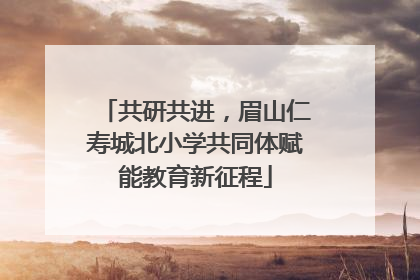 共研共进，眉山仁寿城北小学共同体赋能教育新征程