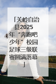 关岭自治县2025年“奔跑吧少年”校园足球三级联赛圆满落幕