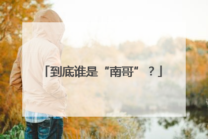到底谁是“南哥”？