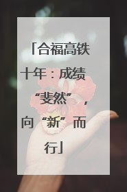 合福高铁十年：成绩“斐然”，向“新”而行