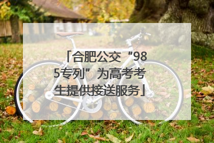 合肥公交“985专列”为高考考生提供接送服务