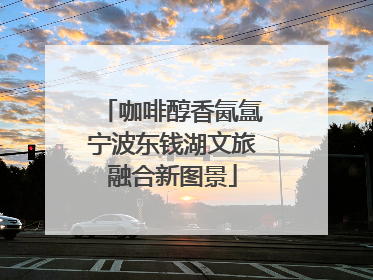 咖啡醇香氤氲宁波东钱湖文旅融合新图景