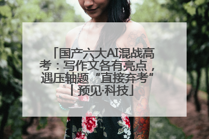 国产六大AI混战高考：写作文各有亮点，遇压轴题“直接弃考”丨预见·科技